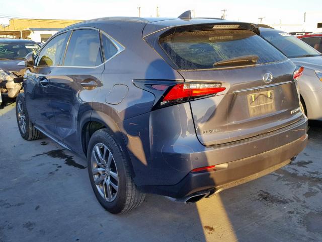 JTJYARBZ2F2003668 - 2015 LEXUS NX 200T CHARCOAL photo 3