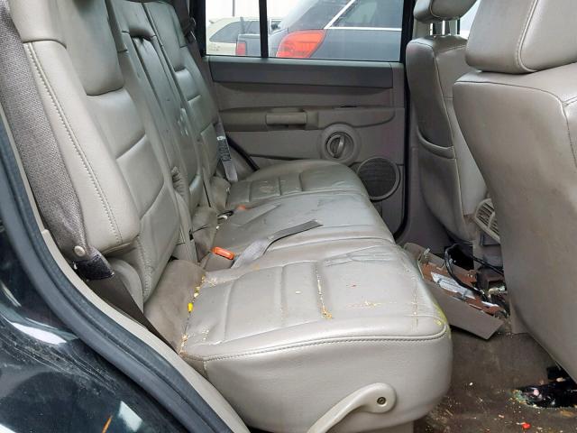 1J8HG48K56C272541 - 2006 JEEP COMMANDER BLACK photo 6