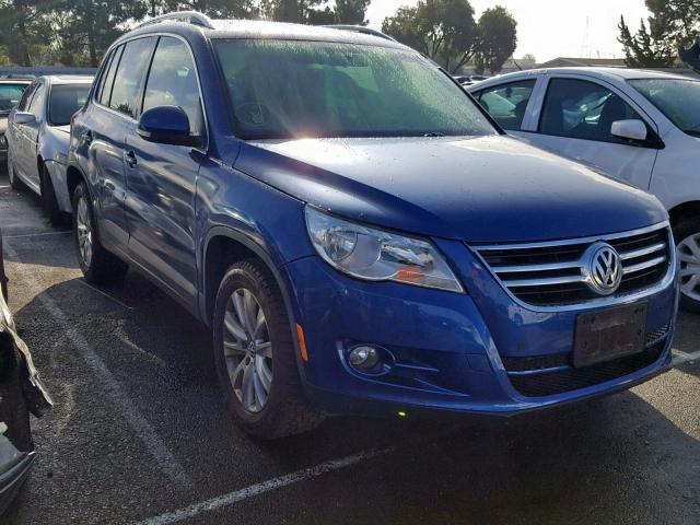 WVGBV75N99W004416 - 2009 VOLKSWAGEN TIGUAN SE BLUE photo 1