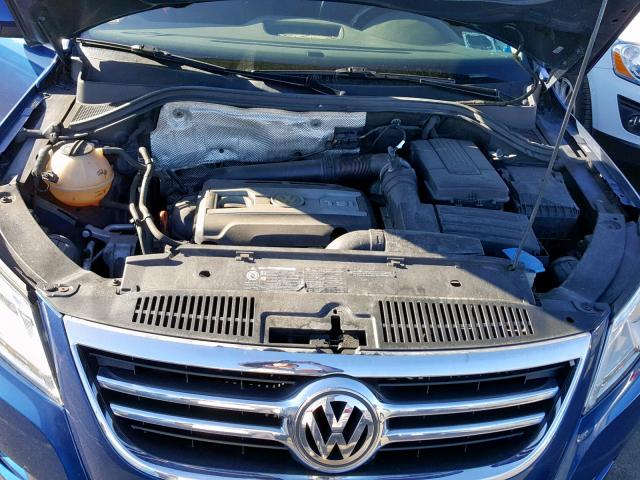 WVGBV75N99W004416 - 2009 VOLKSWAGEN TIGUAN SE BLUE photo 7