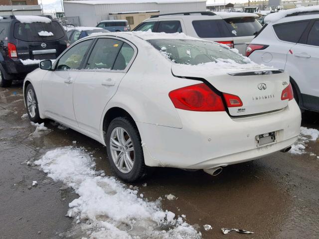 JN1CV6AR4CM976233 - 2012 INFINITI G37 WHITE photo 3