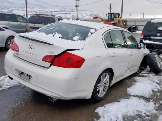 JN1CV6AR4CM976233 - 2012 INFINITI G37 WHITE photo 4