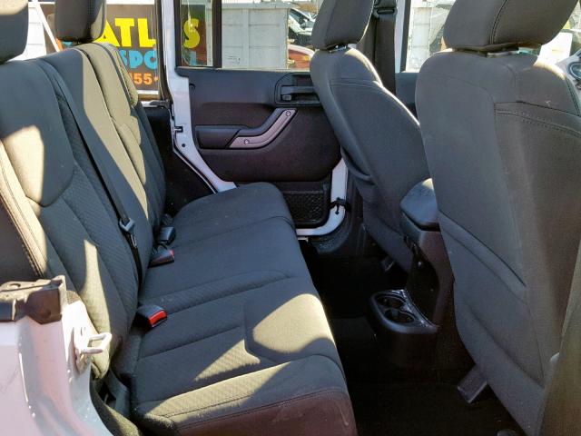 1C4BJWDG7GL334437 - 2016 JEEP WRANGLER U WHITE photo 6