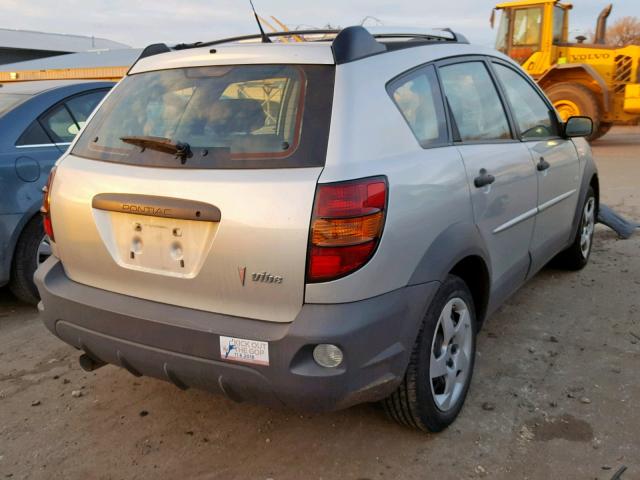 5Y2SL62833Z473588 - 2003 PONTIAC VIBE SILVER photo 4