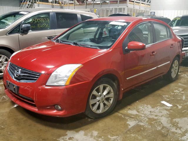 3N1AB6AP6BL612628 - 2011 NISSAN SENTRA 2.0 RED photo 2