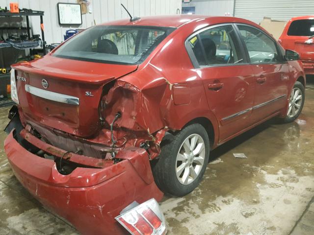 3N1AB6AP6BL612628 - 2011 NISSAN SENTRA 2.0 RED photo 4