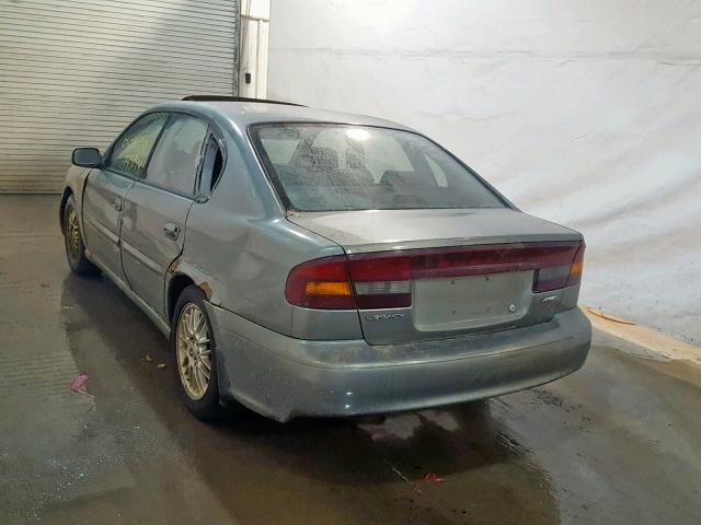 4S3BE625747207102 - 2004 SUBARU LEGACY L S GRAY photo 3