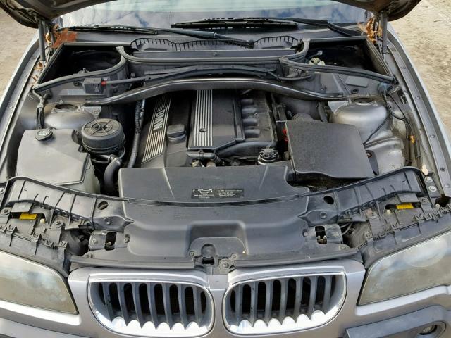 WBXPA73434WC43054 - 2004 BMW X3 2.5I GRAY photo 7