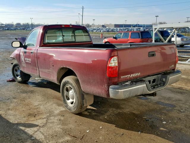 5TBJT32135S464500 - 2005 TOYOTA TUNDRA RED photo 3