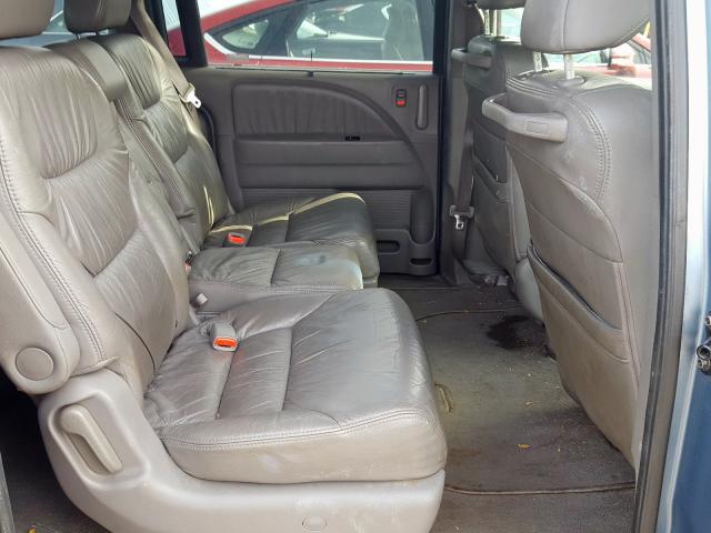 5FNRL38799B044532 - 2009 HONDA ODYSSEY EX BLUE photo 6