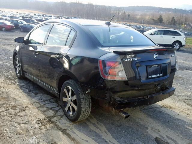 3N1AB6AP4CL629302 - 2012 NISSAN SENTRA 2.0 BLACK photo 3