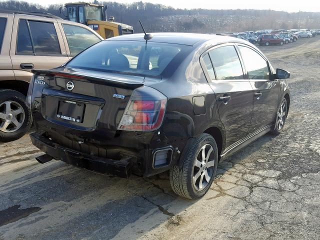 3N1AB6AP4CL629302 - 2012 NISSAN SENTRA 2.0 BLACK photo 4