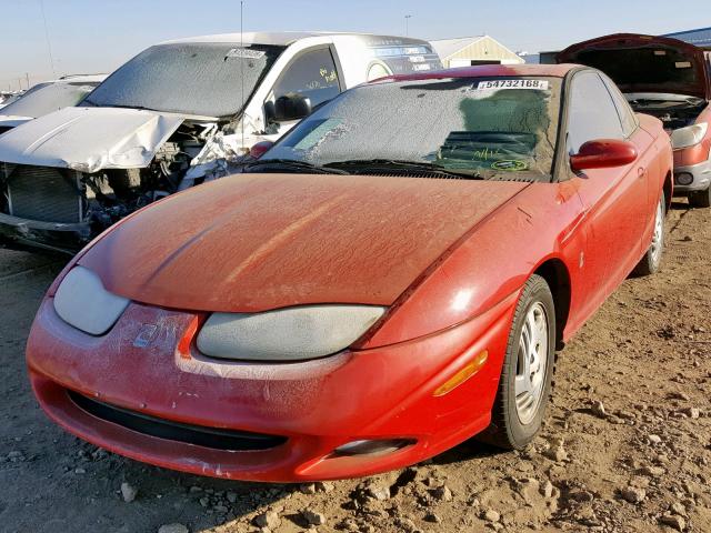 1G8ZY12711Z100003 - 2001 SATURN SC2 RED photo 2