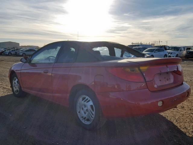 1G8ZY12711Z100003 - 2001 SATURN SC2 RED photo 3