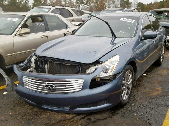 JNKCV61F59M358106 - 2009 INFINITI G37 BLUE photo 2