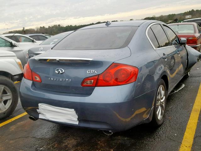 JNKCV61F59M358106 - 2009 INFINITI G37 BLUE photo 4