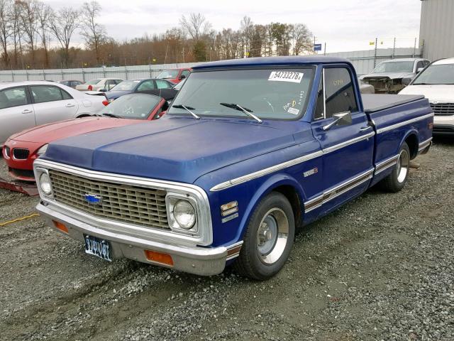 CCE142B133151 - 1972 CHEVROLET CHEYENNE BLUE photo 2