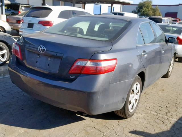 4T1BE46K07U721024 - 2007 TOYOTA CAMRY CE GRAY photo 4