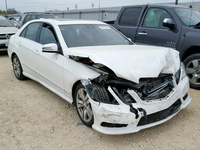 WDDHF2EBXDA705143 - 2013 MERCEDES-BENZ E 350 BLUE WHITE photo 1