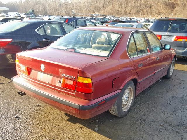 WBAHD6320SGK49137 - 1995 BMW 525 I AUTO RED photo 4