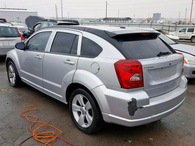 1B3CB4HA9AD614102 - 2010 DODGE CALIBER SX SILVER photo 3