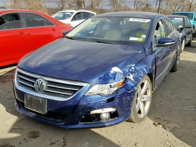 WVWGU73C89E533392 - 2009 VOLKSWAGEN CC VR6 4MO BLUE photo 2