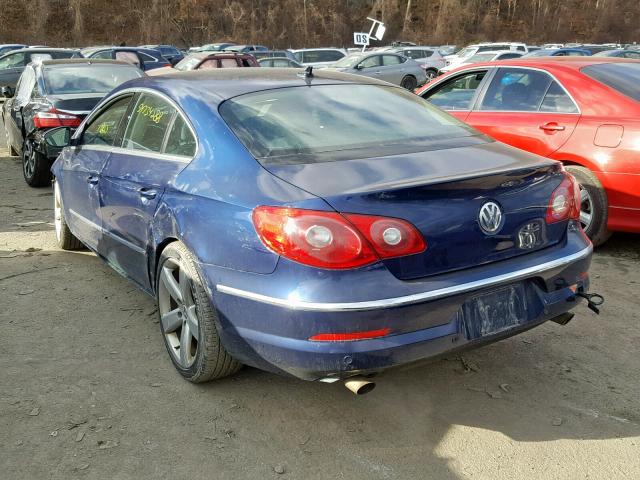 WVWGU73C89E533392 - 2009 VOLKSWAGEN CC VR6 4MO BLUE photo 3