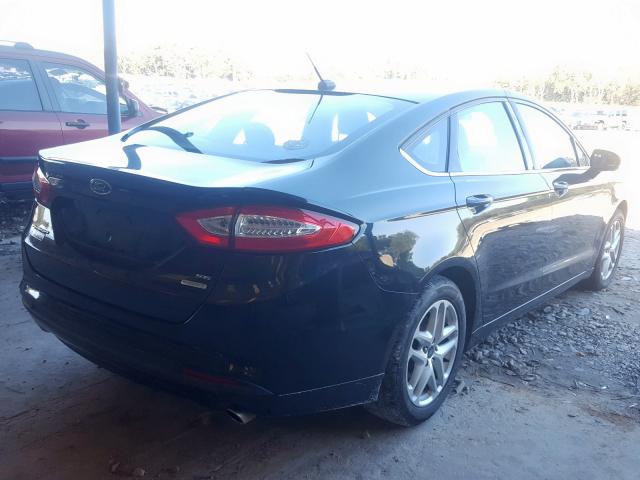 3FA6P0HR0DR350006 - 2013 FORD FUSION SE BLACK photo 4