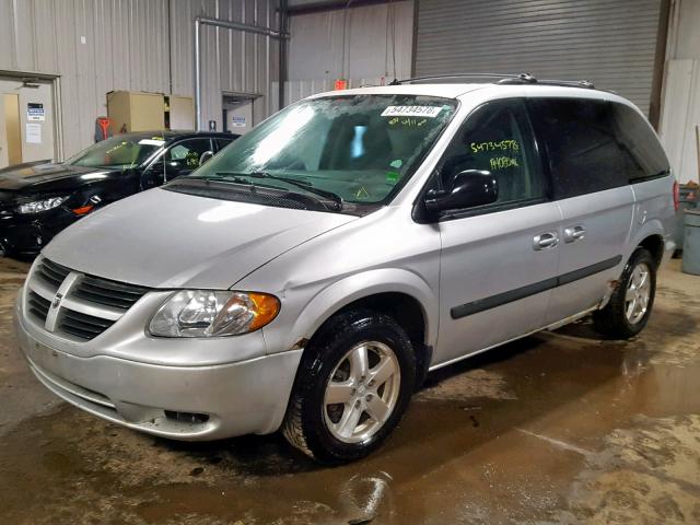 1D4GP45R65B234232 - 2005 DODGE CARAVAN SX SILVER photo 2