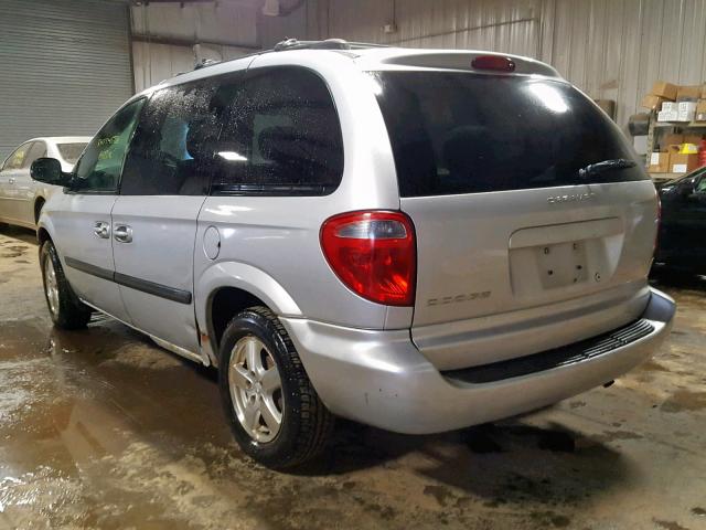 1D4GP45R65B234232 - 2005 DODGE CARAVAN SX SILVER photo 3