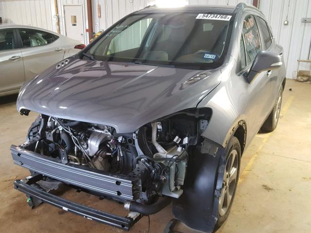 KL4CJBSB5EB746986 - 2014 BUICK ENCORE CON GRAY photo 2