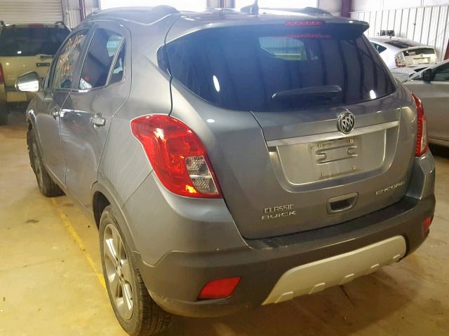 KL4CJBSB5EB746986 - 2014 BUICK ENCORE CON GRAY photo 3