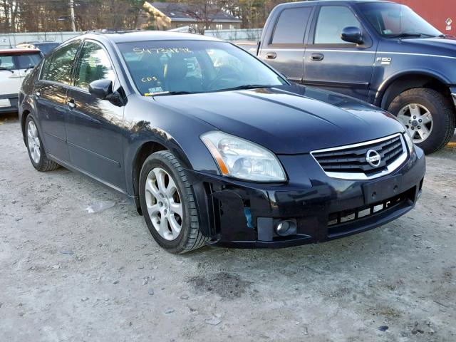 1N4BA41EX7C851230 - 2007 NISSAN MAXIMA SE BLACK photo 1