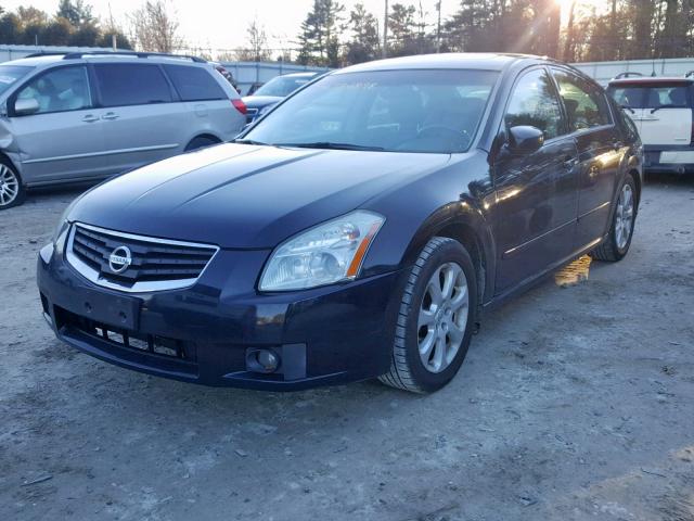 1N4BA41EX7C851230 - 2007 NISSAN MAXIMA SE BLACK photo 2