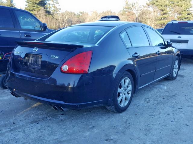 1N4BA41EX7C851230 - 2007 NISSAN MAXIMA SE BLACK photo 4