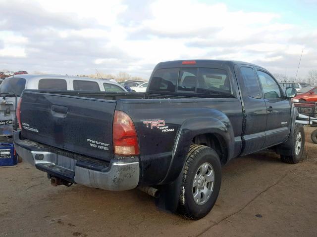 5TETU62N77Z401889 - 2007 TOYOTA TACOMA PRE BLACK photo 4