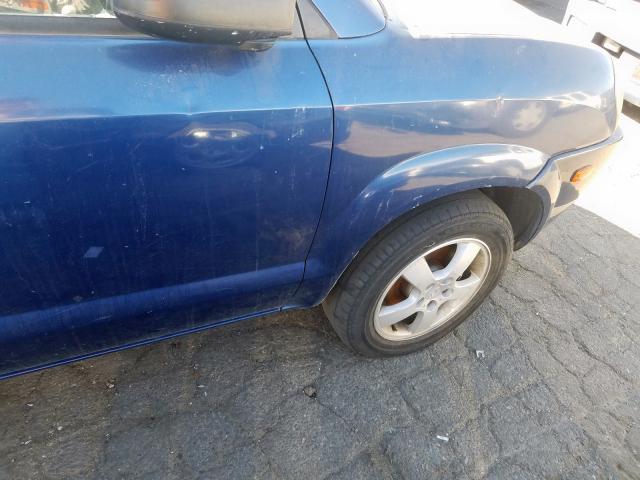 KM8JM12B36U376265 - 2006 HYUNDAI TUCSON GL BLUE photo 9