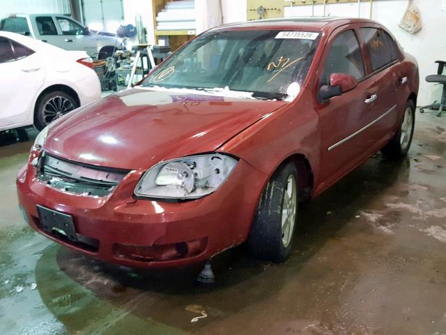 1G1AF5F53A7126938 - 2010 CHEVROLET COBALT 2LT RED photo 2