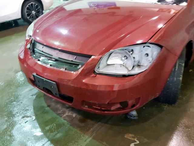 1G1AF5F53A7126938 - 2010 CHEVROLET COBALT 2LT RED photo 9