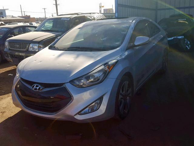 KMHDH6AH6EU024039 - 2014 HYUNDAI ELANTRA CO SILVER photo 2