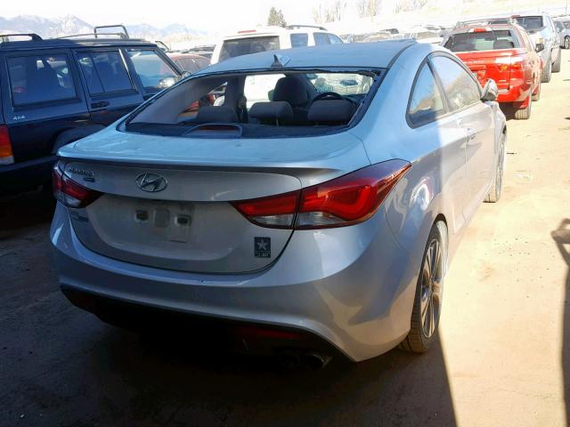 KMHDH6AH6EU024039 - 2014 HYUNDAI ELANTRA CO SILVER photo 4