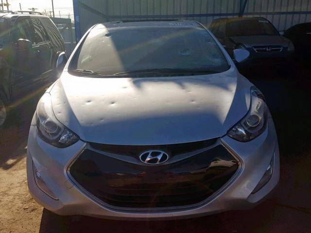 KMHDH6AH6EU024039 - 2014 HYUNDAI ELANTRA CO SILVER photo 9