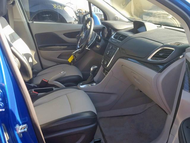 KL4CJASB2DB102595 - 2013 BUICK ENCORE BLUE photo 5