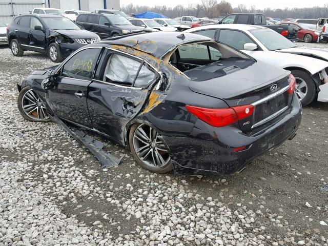 JN1BV7AR2FM398980 - 2015 INFINITI Q50 BASE BLACK photo 3