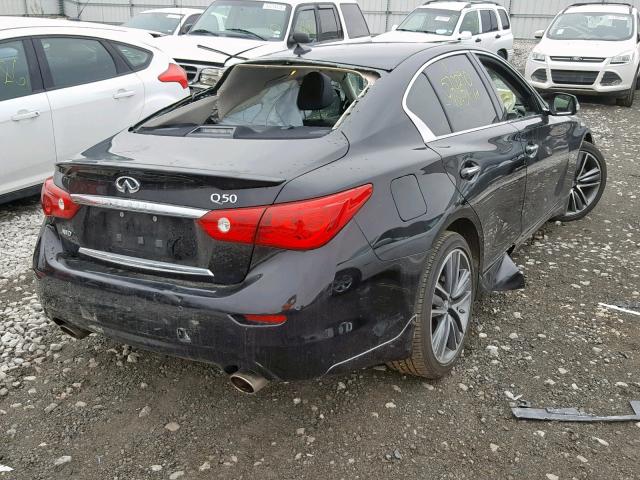 JN1BV7AR2FM398980 - 2015 INFINITI Q50 BASE BLACK photo 4