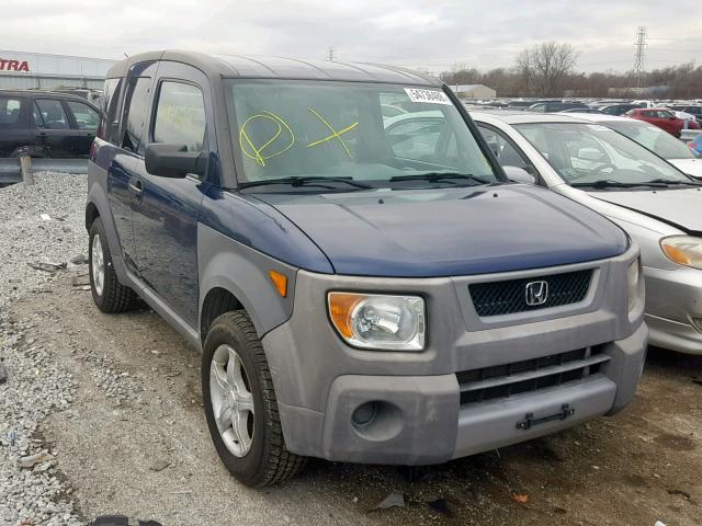 5J6YH28283L027201 - 2003 HONDA ELEMENT DX BLUE photo 1