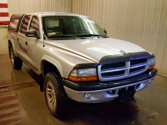 1D7HG38N23S249544 - 2003 DODGE DAKOTA QUA SILVER photo 1