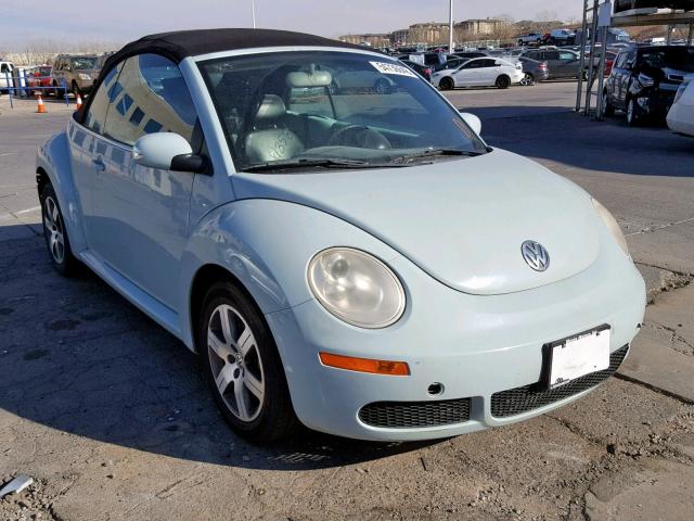 3VWPF31Y16M303133 - 2006 VOLKSWAGEN NEW BEETLE BLUE photo 1