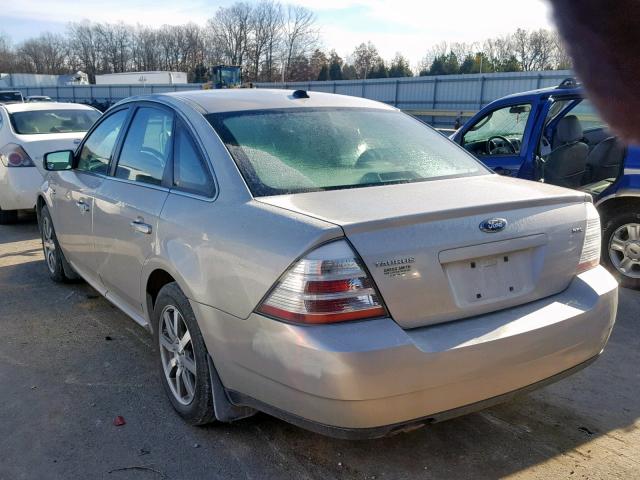 1FAHP24W68G104171 - 2008 FORD TAURUS SEL SILVER photo 3