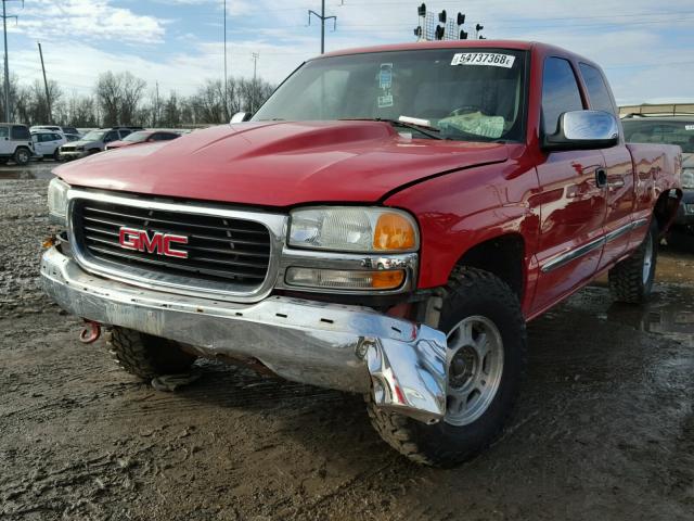 1GTEK19T0XE510171 - 1999 GMC NEW SIERRA RED photo 2